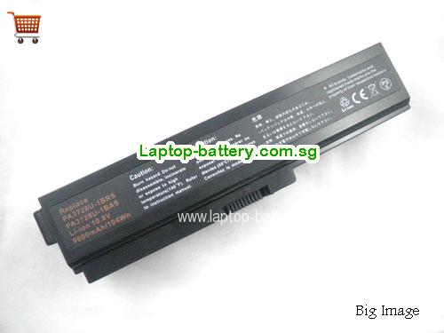 TOSHIBA PABAS118 Battery 8800mAh 10.8V Black Li-ion