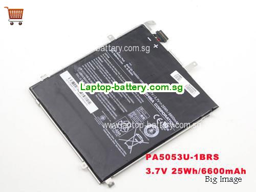 TOSHIBA PA5053U-1BRS Battery 6600mAh, 25Wh  3.7V Black Li-Polymer