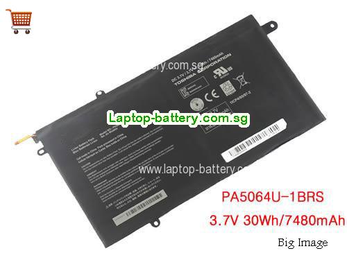 TOSHIBA PA5064U-1BRS Battery 7480mAh, 30Wh  3.7V Black Li-ion