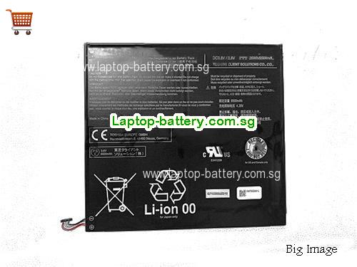 TOSHIBA PA5237U-1BRS Battery 6500mAh, 26Wh  3.8V Black Li-Polymer