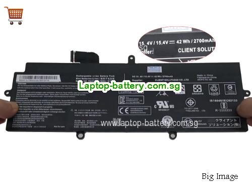 TOSHIBA 4ICP4/63/68 Battery 2700mAh, 42Wh  15.4V  Li-Polymer
