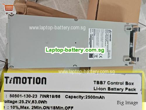 TIMOTION TBB7 Control Box Battery 2500mAh, 63Wh 25.2V Grey Li-ion