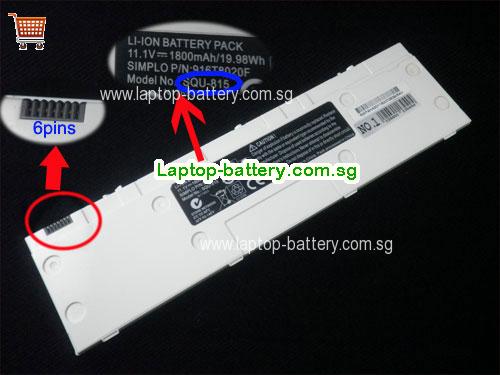 SG TAIWAN MOBILE SQU-815 916T8020F Laptop Battery 11.1WH 1800mah 