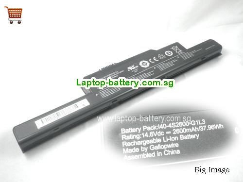 SG Uniwill I40-4S2600-G1L3 14.6V 2600mah, 37.96wh Made by Gallopwrie Battery