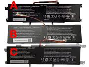 Original Laptop Battery for  4830mAh, 36.71Wh  MAIBENBEN CN6613-2S3P, H-4070275P, 4070275-2P, MaiBook S431, 