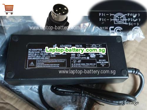 ADAPTER TECH 12V 12.5A Laptop AC Adapter