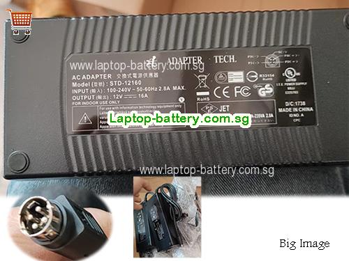 ADAPTER TECH 12V 16A Laptop AC Adapter