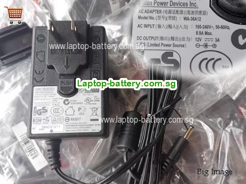 APD 12V 3A Laptop AC Adapter