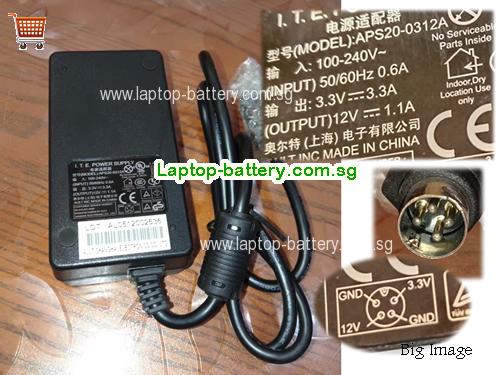 APS20-0312A AULT 12V 1.1A Laptop AC Adapter, 24W