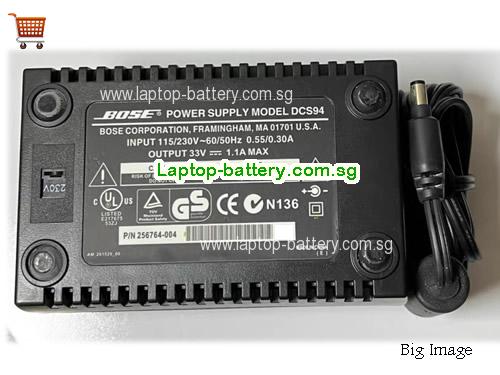 AV48 BOSE 33V 1.1A Laptop AC Adapter, 36W