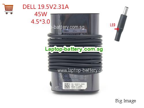 INSPIRON 11 3179 2-IN-1 Dell 19.5V 2.31A Laptop AC Adapter, 45W