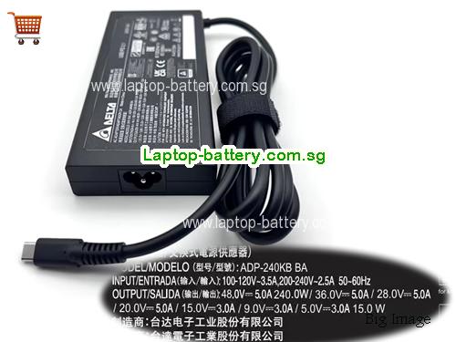 ADP-240KB BA DELTA 48V 5A Laptop AC Adapter, 240W
