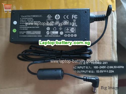 T535122-2X1 EDAC 53.5V 1.22A Laptop AC Adapter, 65W
