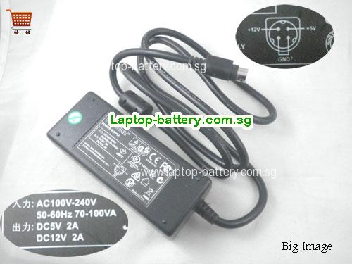 AN50077101 FLYPOWER 12V 2A Laptop AC Adapter, 24W