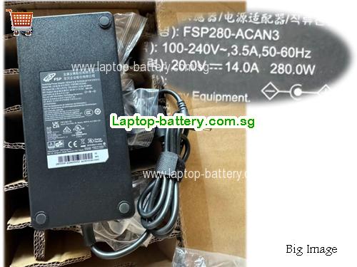 FSP280-ACAN3 FSP 20V 14A Laptop AC Adapter, 280W