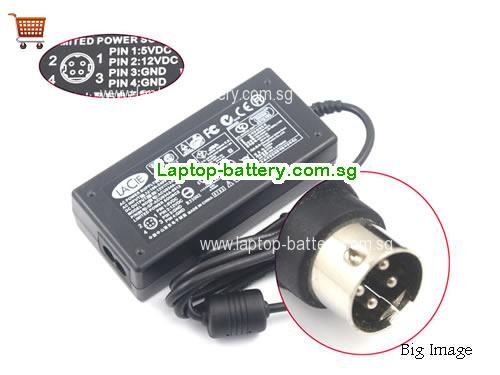 ACML-51 LACIE 12V 2A Laptop AC Adapter, 24W
