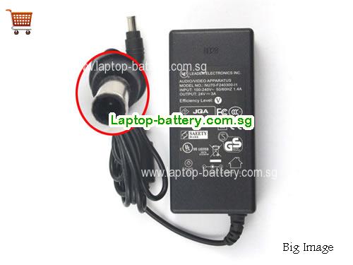 NU70-F240300-11 LEI 24V 3A Laptop AC Adapter, 72W