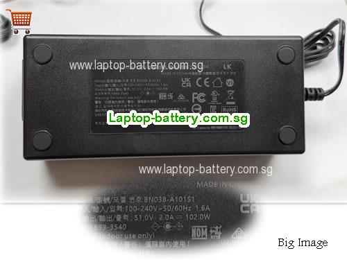 DS3E0109P-S POE SWITCH HIKVISION 51V 2A Laptop AC Adapter, 102W