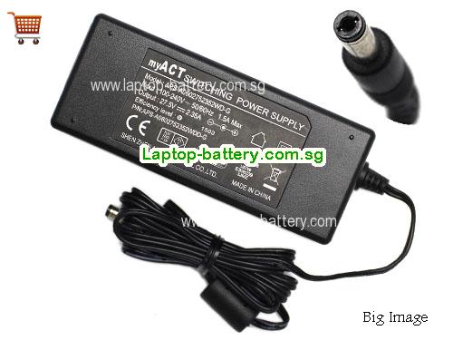 APS-A0602752352ED-G MYACT 27.5V 2.35A Laptop AC Adapter, 64.625W