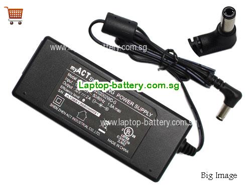 APS-A0603202002WD-G MYACT 32V 2A Laptop AC Adapter, 64W