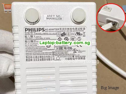 C271P4 PHILIPS 17V 3.53A Laptop AC Adapter, 60W