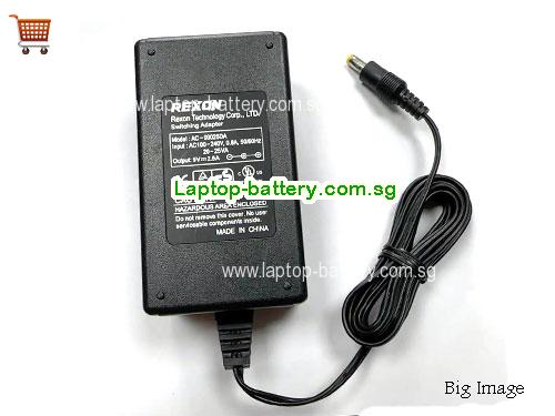 AC-09025DA REXON 9V 2.5A Laptop AC Adapter, 22.5W