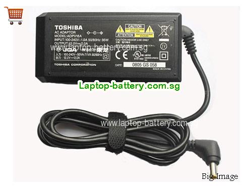 TOSHIBA 12V 2A Laptop AC Adapter