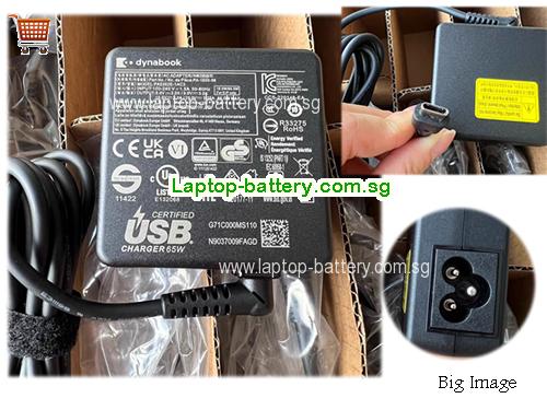 TOSHIBA 20V 3.25A Laptop AC Adapter
