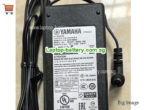 THR10 YAMAHA 15V 2.56A Laptop AC Adapter, 38.4W