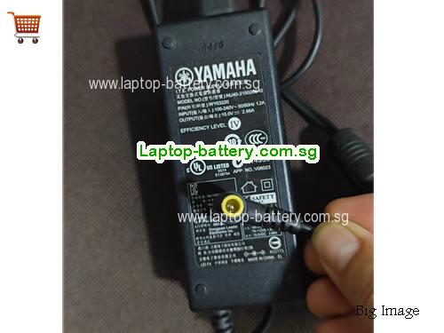 WY03220 YAMAHA 15V 2.66A Laptop AC Adapter, 40W