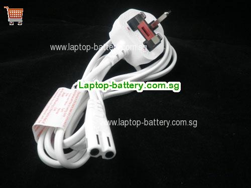 UK white 1.8m C7 Adapter Power cable